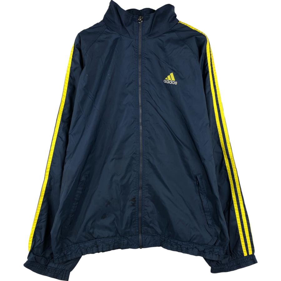 古着 90~00年代 アディダス  3本ライン ナイロンジャケット メンズXL相当/eaa608572 adidas（アディダス） 古着 90~00年代 adidas 3本ライン ナイロン