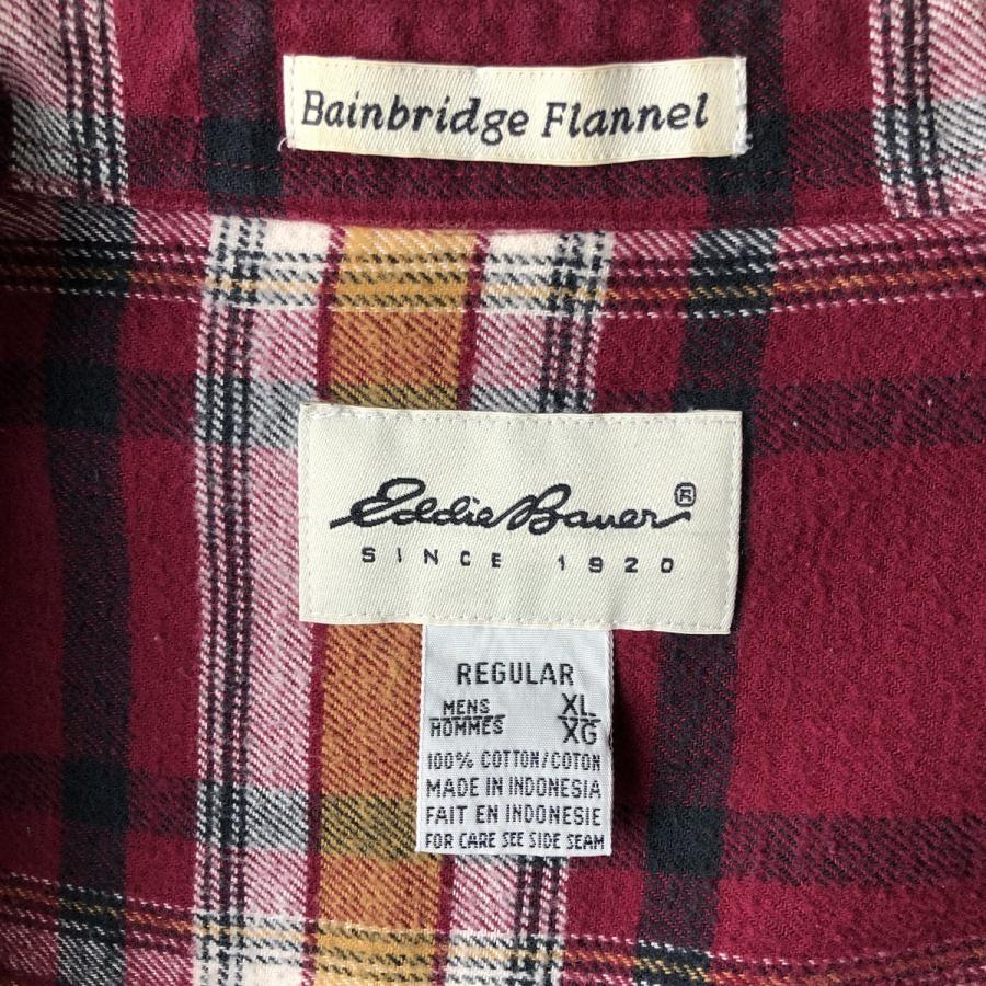 Eddie Bauer（エディーバウアー） 古着 長袖 ボタンダウン ライトネル