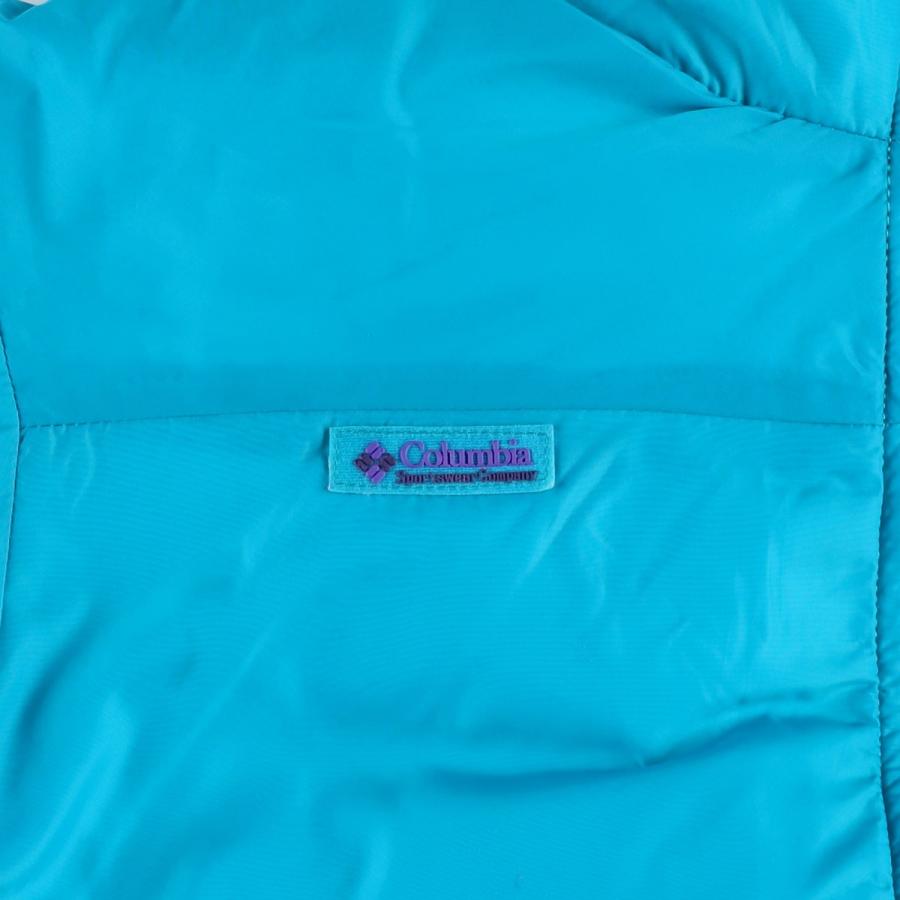 古着 90年代 コロンビア Columbia リバーシブル 白タグ ダウンジャケット レディースM相当 ヴィンテージ /eaa608642