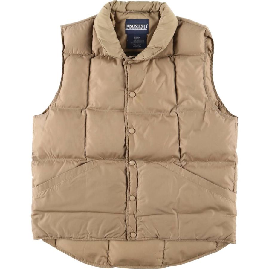 古着 80~90年代 ランズエンド LANDS' END グースダウンベスト メンズM
