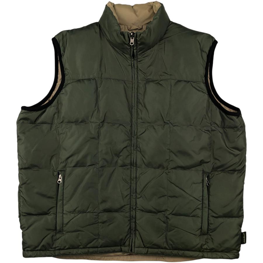 古着 エディーバウアー Eddie Bauer リバーシブル リップストップ グースダウンベスト メンズXL相当/eaa608706 Eddie Bauer（エディーバウアー） 古着 リバーシブル リップストップ