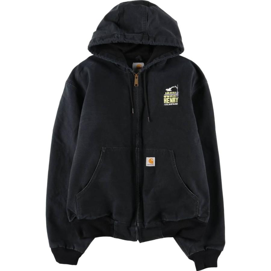 USA製♤ブラック黒　カーハート　アクティブジャケット　パーカー　アメカジ　古着 Carhartt（カーハート） 古着 00年代 アクティブジャケット ダック