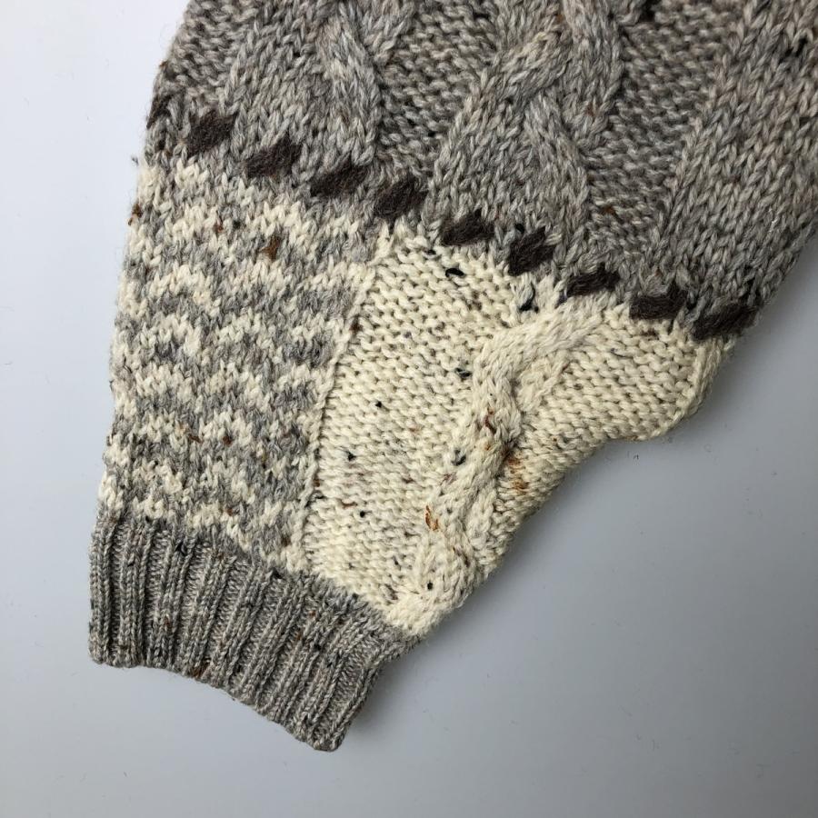 古着 80~90年代 ランズエンド LANDS'END 総柄 カラーネップ ウール