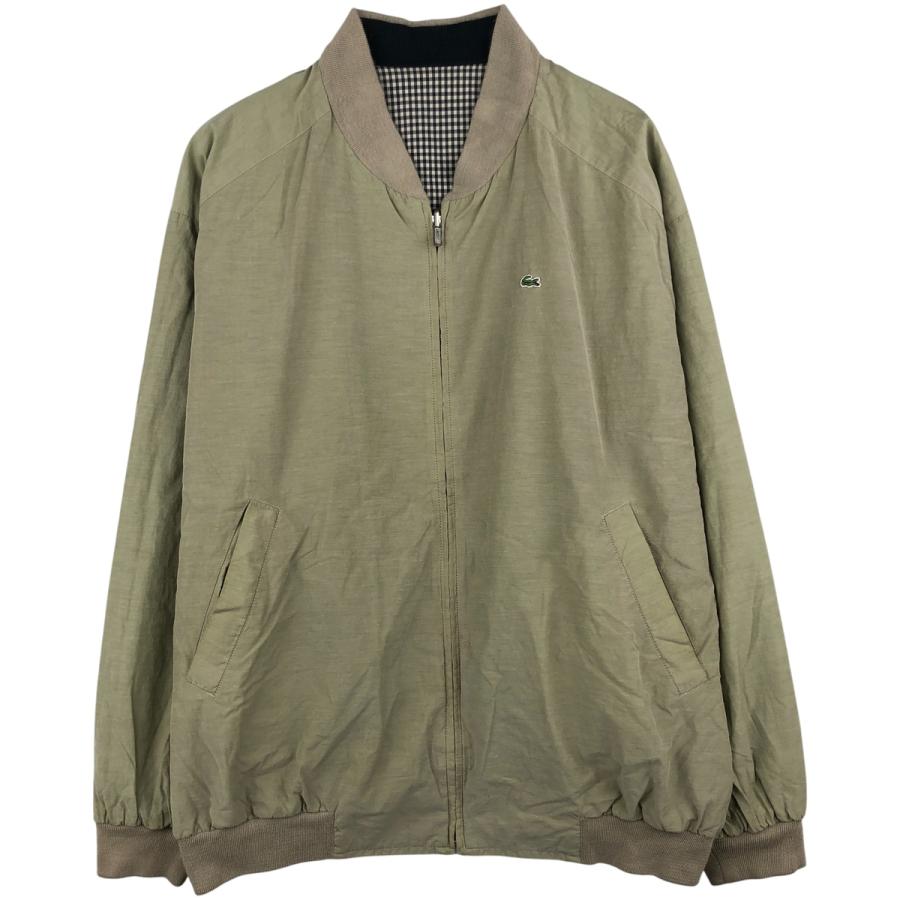 古着 ラコステ LACOSTE チェック柄 ギンガムチェック リバーシブル コットンジャケット メンズXL相当/eaa608841 LACOSTE（ラコステ） 古着 チェック柄 ギンガムチェック リバーシブル