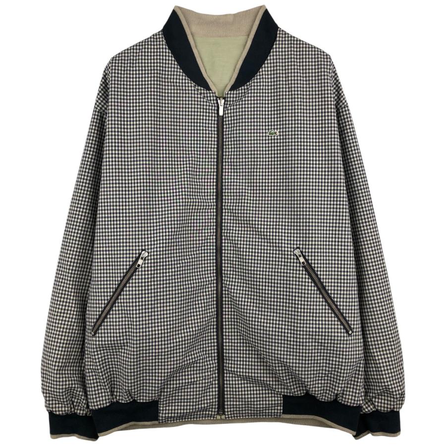 古着 ラコステ LACOSTE チェック柄 ギンガムチェック リバーシブル コットンジャケット メンズXL相当/eaa608841 LACOSTE（ラコステ） 古着 チェック柄 ギンガムチェック リバーシブル
