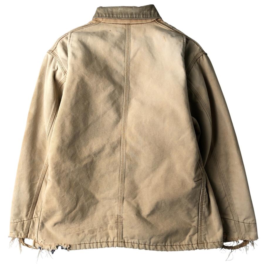 Carhartt ミシガンチョアコート　カバーオール　ボロ　ダックコート 00s カーハート ミシガンチョアコート カバーオール ダック地 ブラウン