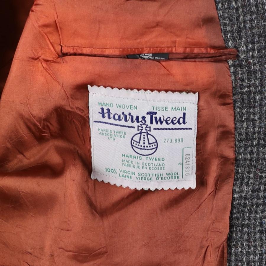 古着 MOORES Harris Tweed ハリスツイード ウールテーラードジャケット