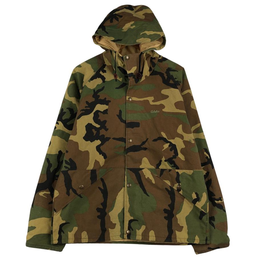 古着 ~90年代 カベラス Cabelas GORE-TEX ゴアテックス ウッドランドカモ 中綿マウンテンパーカー シェルジャケット パファージャケット USA製 メンズM相当 ヴィンテージ/eaa608931 古着 ~90年代 カベラス ゴアテックス ウッドランドカモ 中綿マウンテン