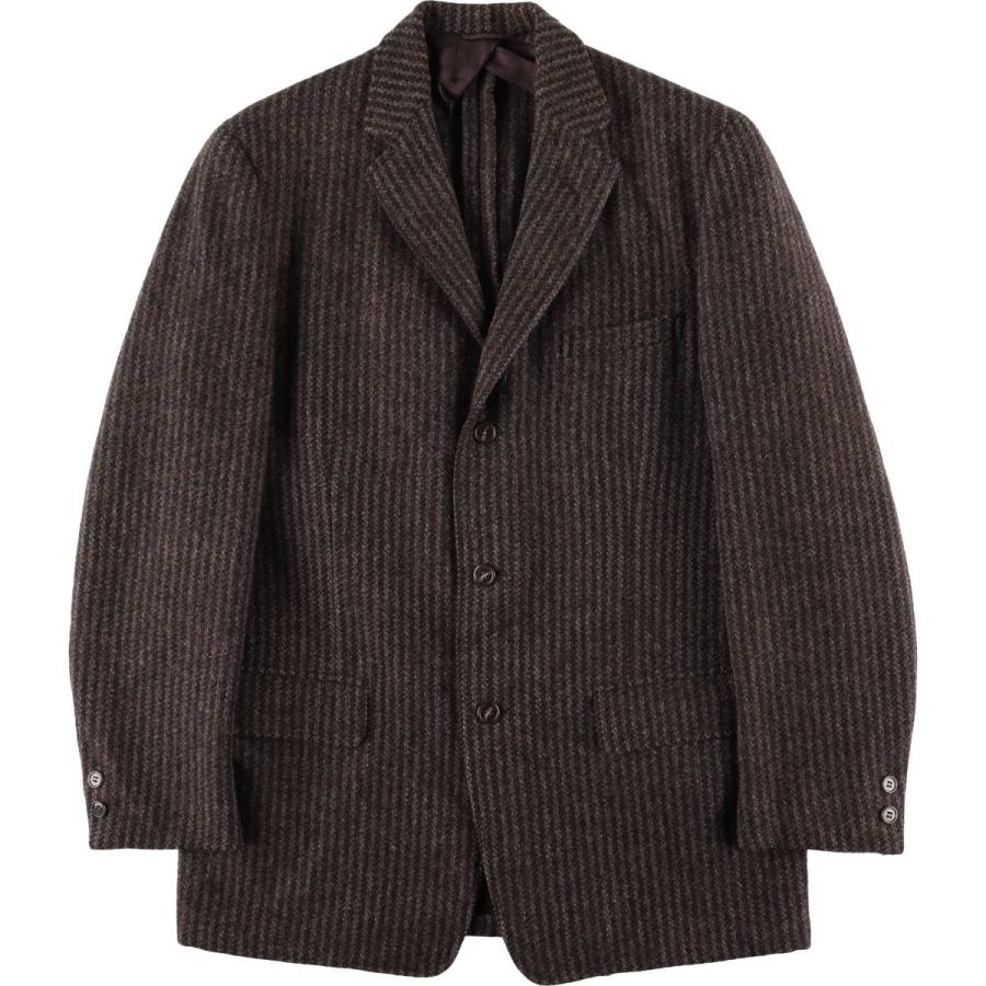 HARRIS TWEED（ハリスツイード） 古着 ストライプ柄 ウールテーラード