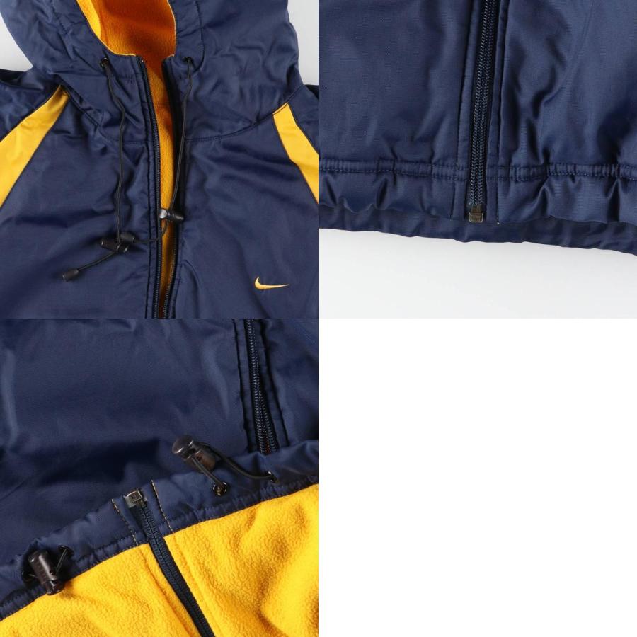 古着 00年代 ナイキ NIKE リバーシブル バックロゴ フリース×中綿パーカー パファージャケット メンズXL相当/eaa608987 NIKE（ナイキ） 古着 00年代 リバーシブル バックロゴ フリース×中綿
