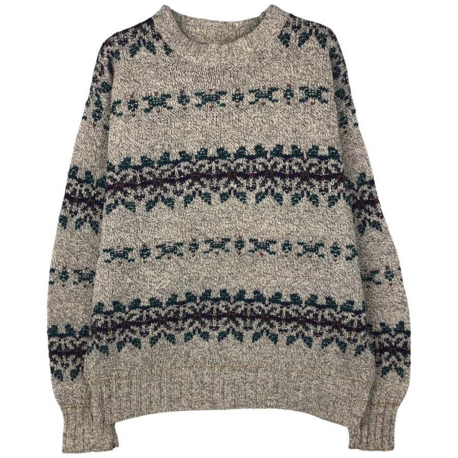 Eddie Bauer（エディーバウアー） 古着 90年代 黒タグ 総柄 ウール