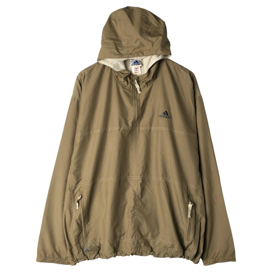 adidas（アディダス） 古着 00年代 フード付き ハーフジップ ウォーム