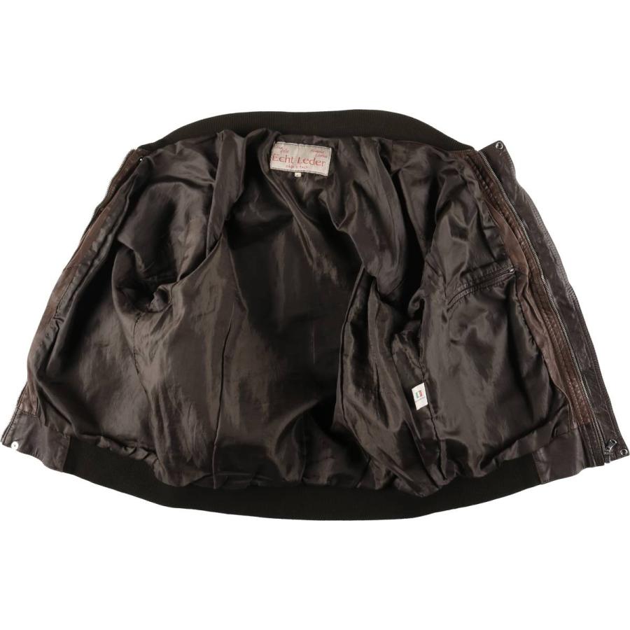 古着 レザーブルゾン イタリア製 メンズS相当 ヴィンテージ /eaa609489