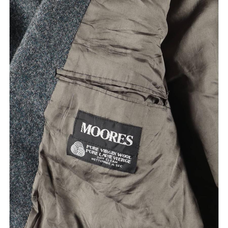 古着 MOORES Harris Tweed ハリスツイード ウールテーラードジャケット