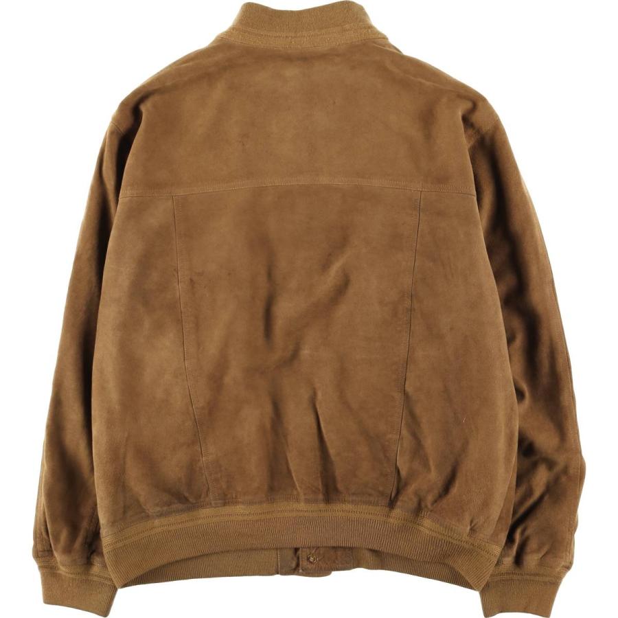 古着 バルスタージャケット スエードレザーブルゾン メンズL相当