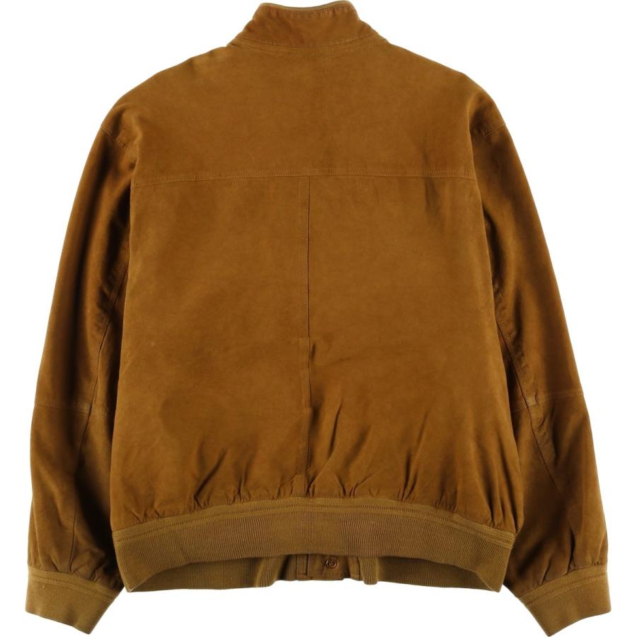 古着 バルスタージャケット スエードレザーブルゾン メンズM相当