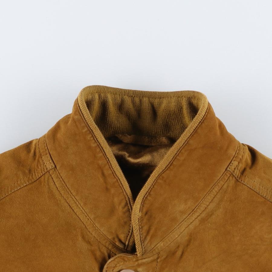 古着 バルスタージャケット スエードレザーブルゾン メンズM相当