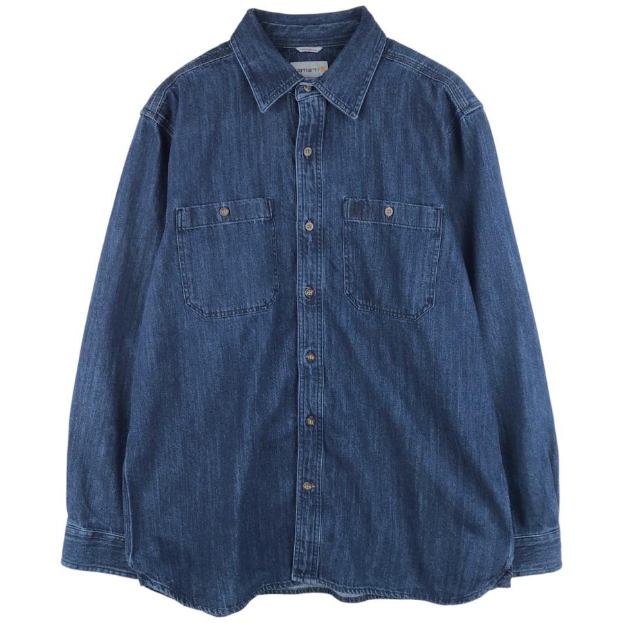 カーハート　デニムシャツ Carhartt（カーハート） 古着 Carhartt ORIGINAL FIT バックステンシル