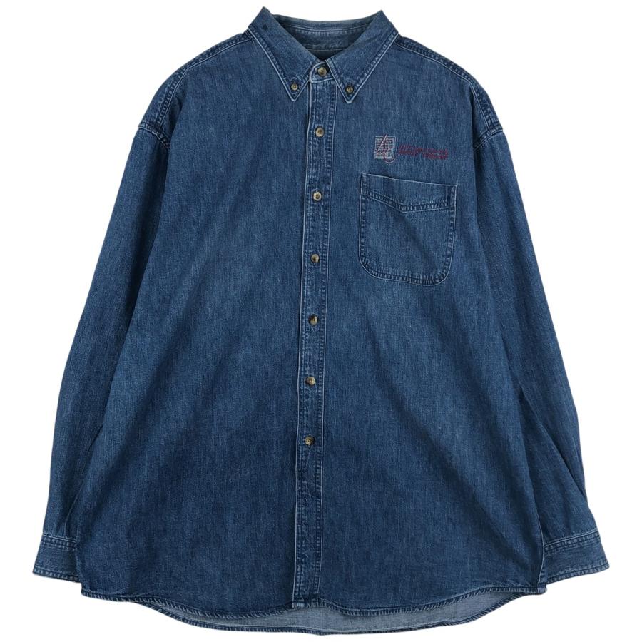 L.L.Bean（エルエルビーン） 古着 90~00年代 長袖 ボタンダウンデニム 