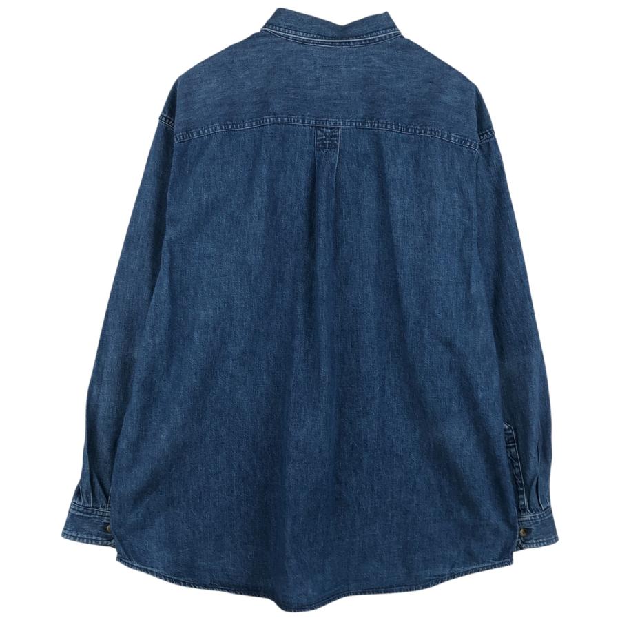 L.L.Bean（エルエルビーン） 古着 90~00年代 長袖 ボタンダウンデニム 