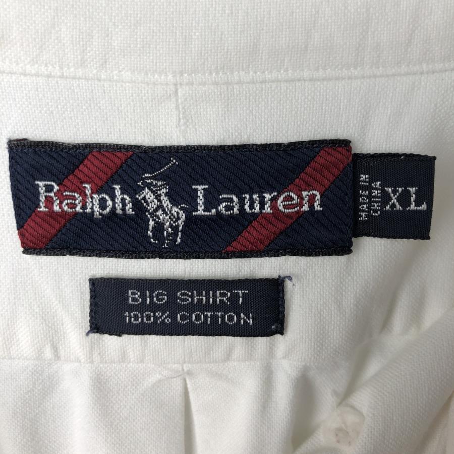 古着 ラルフローレン Ralph Lauren BIG SHIRT 長袖 ボタンダウンシャツ