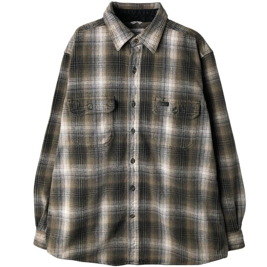 Carhartt（カーハート） 古着 オンブレチェック 長袖 フランネル