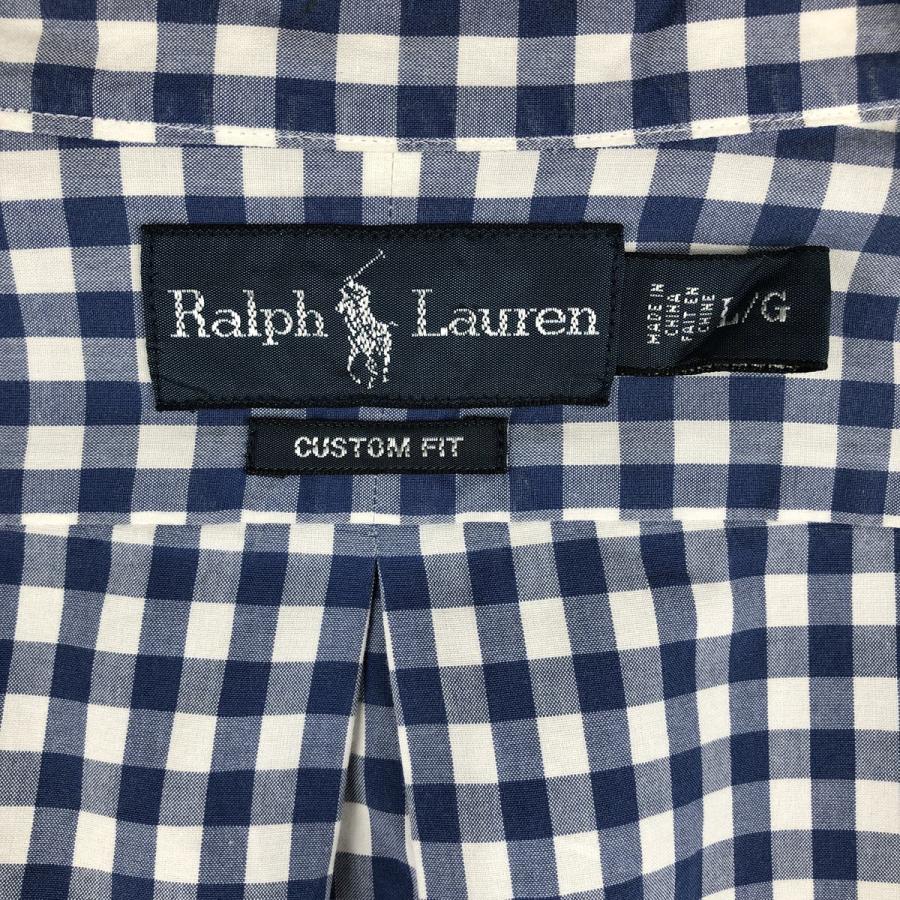 古着 ラルフローレン Ralph Lauren CUSTOM FIT ギンガムチェック 長袖