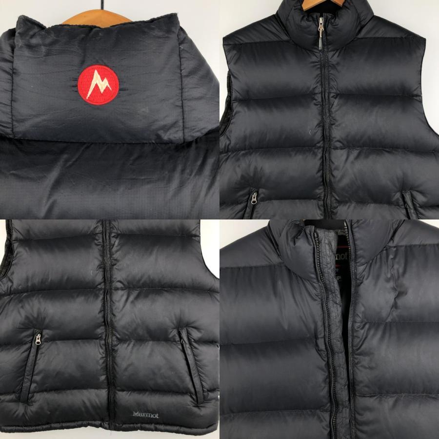 Marmot ベスト ダウン ブラック ライト 古着 スケーター ストリート