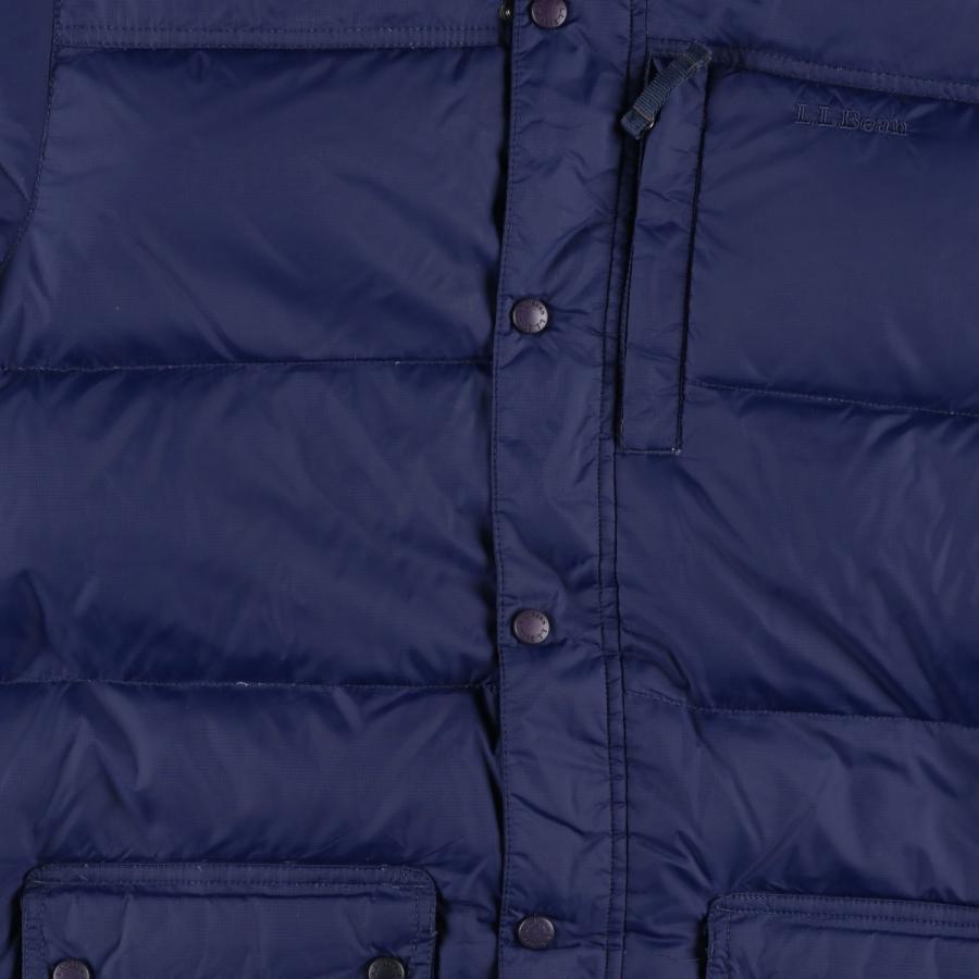90s エルエルビーン　ダウンジャケット　グースダウン　フード付き　 USA製 L.L.Bean（エルエルビーン） 古着 80~90年代 山ロゴ カタディンロゴ