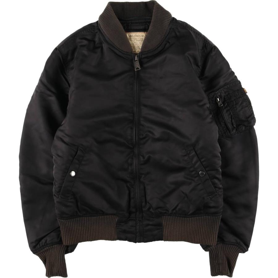 古着 民間品 アルファ ALPHA MA-1タイプ 中綿入り ミリタリー フライト