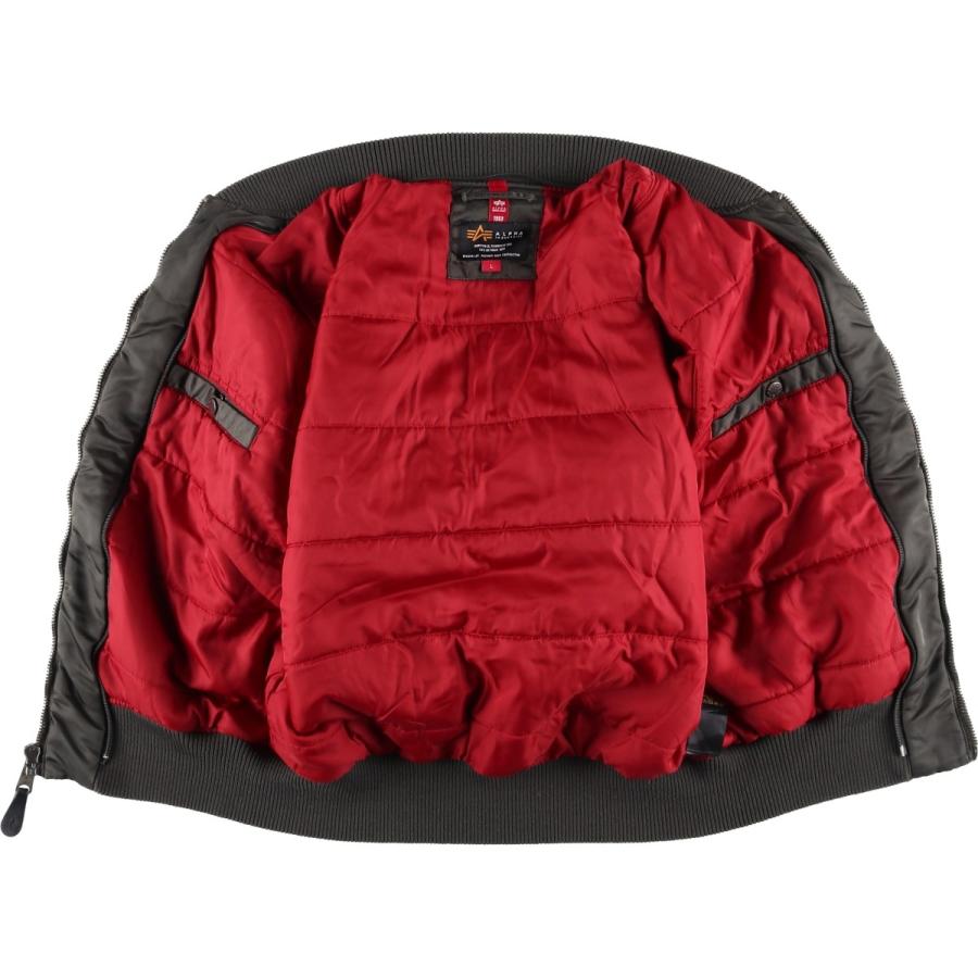 古着 民間品 アルファ ALPHA MA-1タイプ 中綿入り ミリタリー フライト