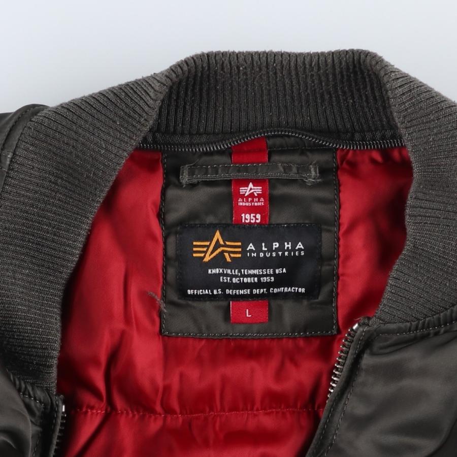 古着 民間品 アルファ ALPHA MA-1タイプ 中綿入り ミリタリー フライト