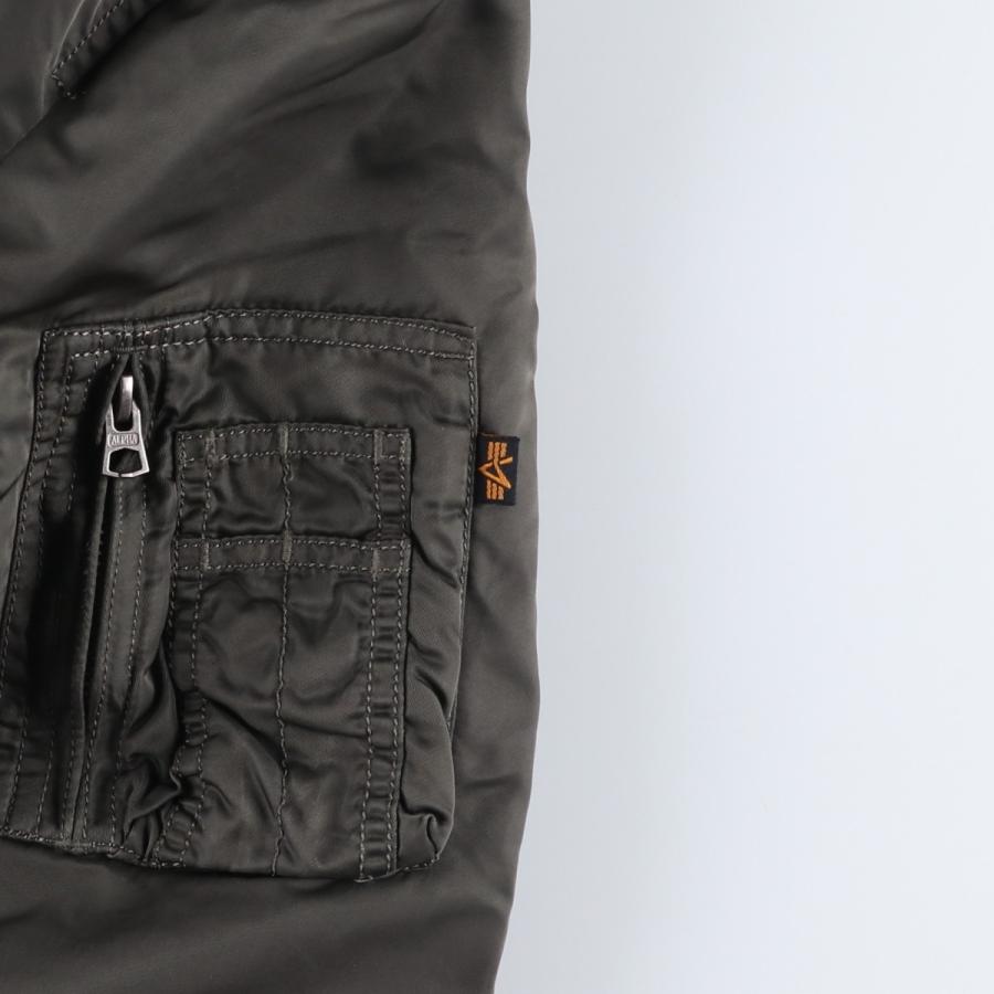 古着 民間品 アルファ ALPHA MA-1タイプ 中綿入り ミリタリー フライト