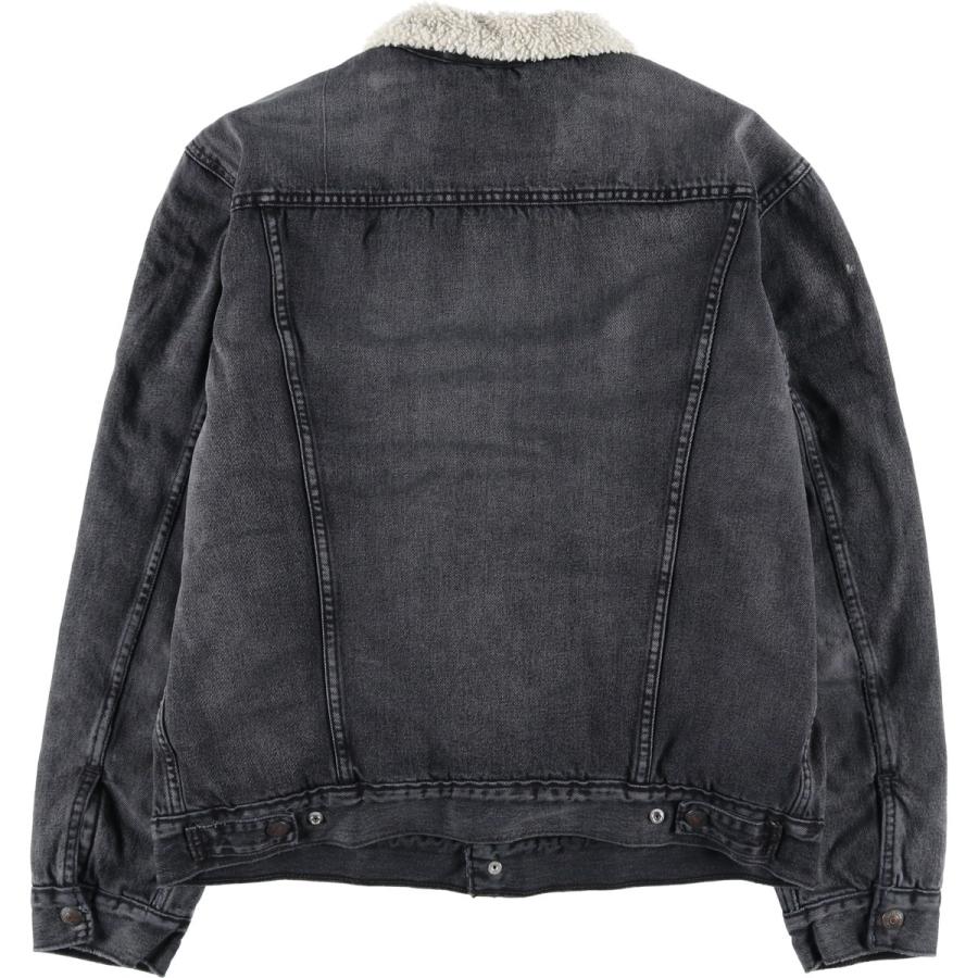 Levi's（リーバイス） 古着 中綿入り ブラックデニムボアジャケット