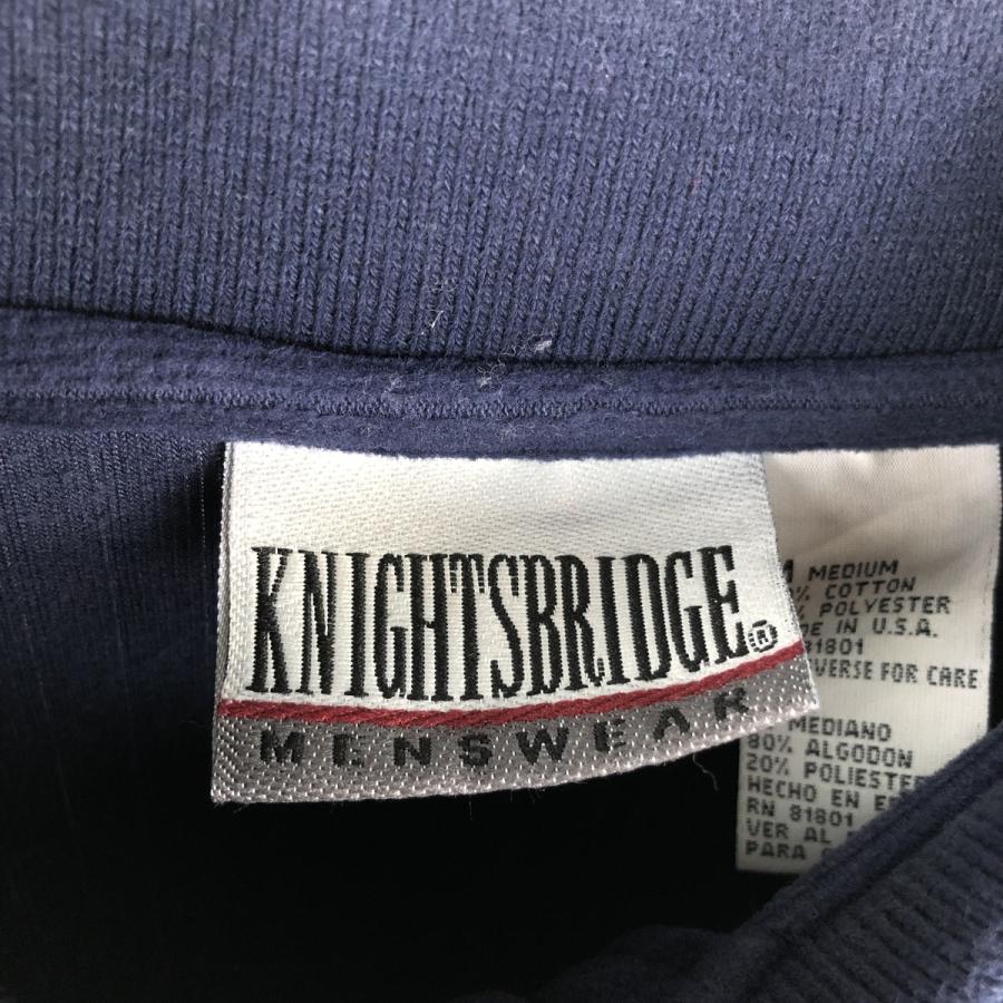 古着 KNIGHTS BRIDGE ベロア 長袖 ポロシャツ USA製 メンズM相当 