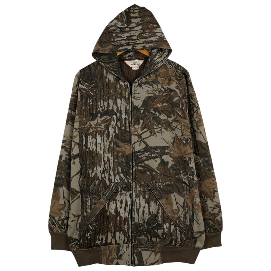 古着 90年代 RED HEAD 迷彩柄 リアルツリーカモ スウェットフルジップ
