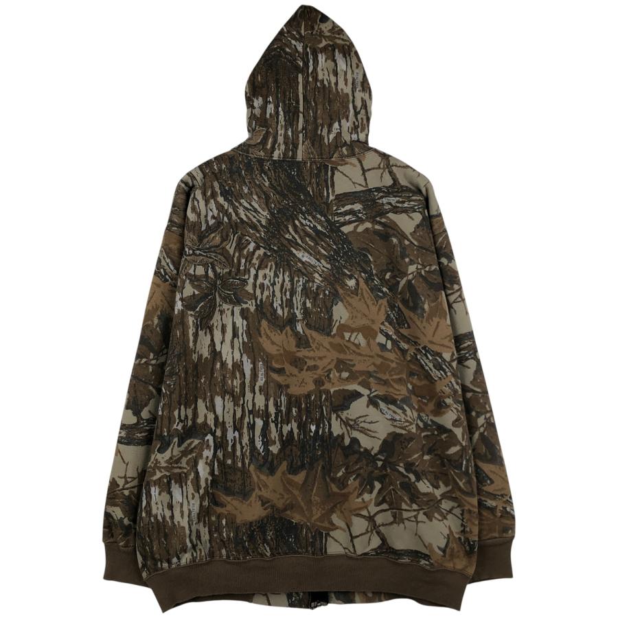 古着 90年代 RED HEAD 迷彩柄 リアルツリーカモ スウェットフルジップ