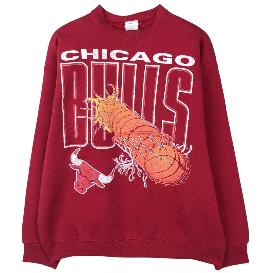 古着 Jostens NBA CHICAGO BULLS シカゴ ブルズ プリントスウェットシャツ トレーナー メンズXL相当 ヴィンテージ/eaa610066 古着 Jostens NBA CHICAGO BULLS シカゴ ブルズ プリントスウェット