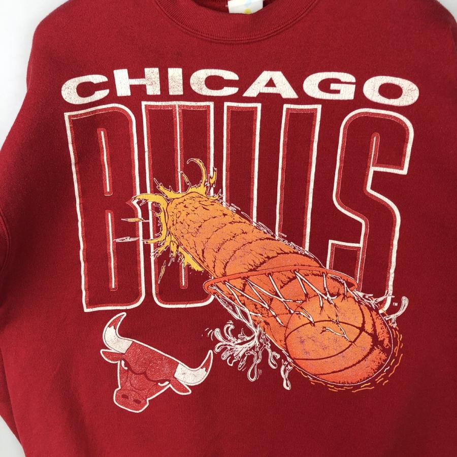 古着 Jostens NBA CHICAGO BULLS シカゴ ブルズ プリントスウェット