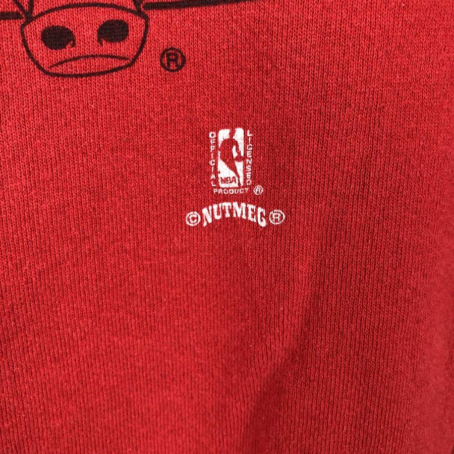 古着 90年代 ナツメグ NBA CHICAGO BULLS シカゴ ブルズ プリント