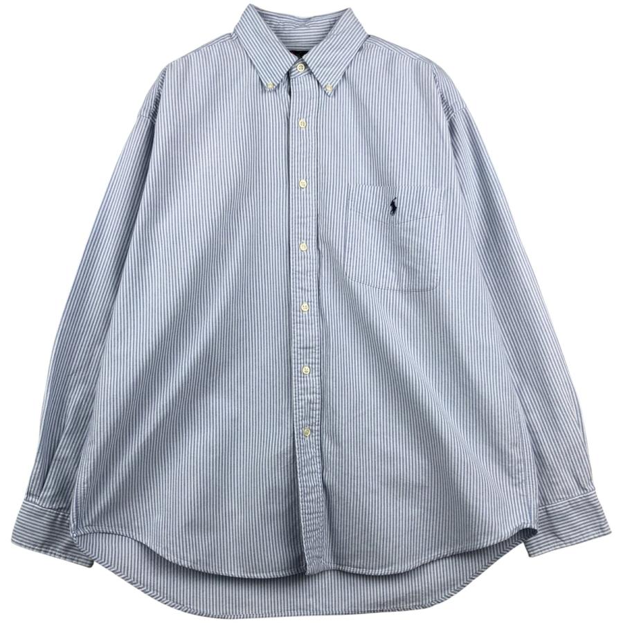古着 ラルフローレン Ralph Lauren BIG SHIRT 長袖 ボタンダウン