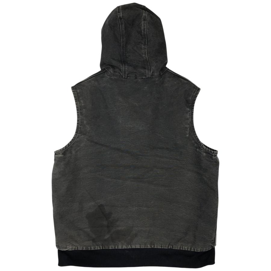 マ*オ様 Carhartt ダックベスト フード付き グレー Carhartt（カーハート） 古着 フード付き ダックベスト メンズM相当