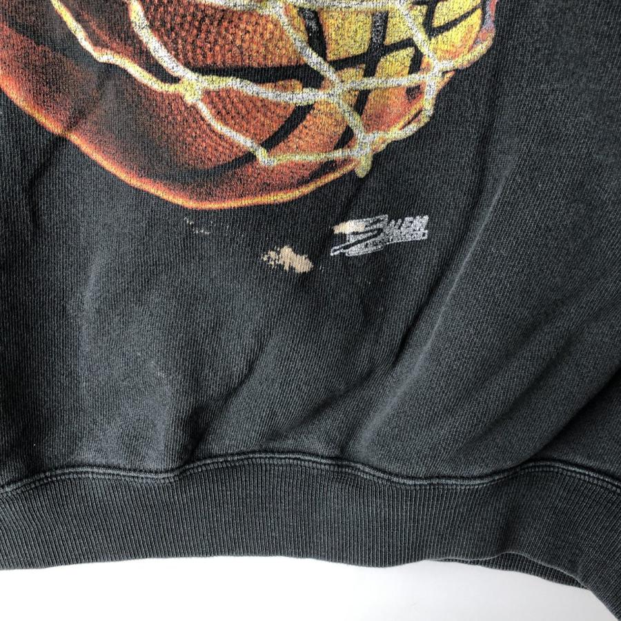 古着 90年代 NBA シャーロット ホーネッツ プリントスウェットシャツ