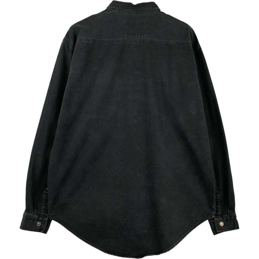 古着 90年代 リーバイス Levi's 長袖 ブラックデニムシャツ メンズM相当 ヴィンテージ/eaa610918 Levi's（リーバイス） 古着 90年代 長袖 ブラックデニムシャツ メンズM