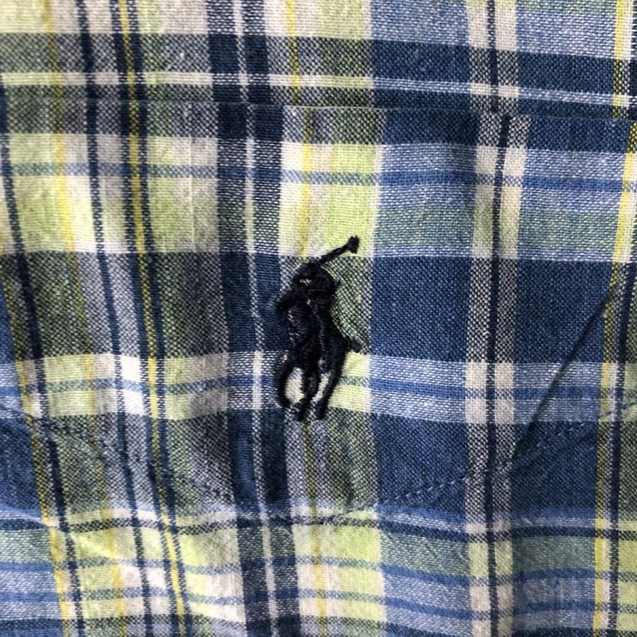 古着 ラルフローレン Ralph Lauren PURCELL マドラスチェック 半袖