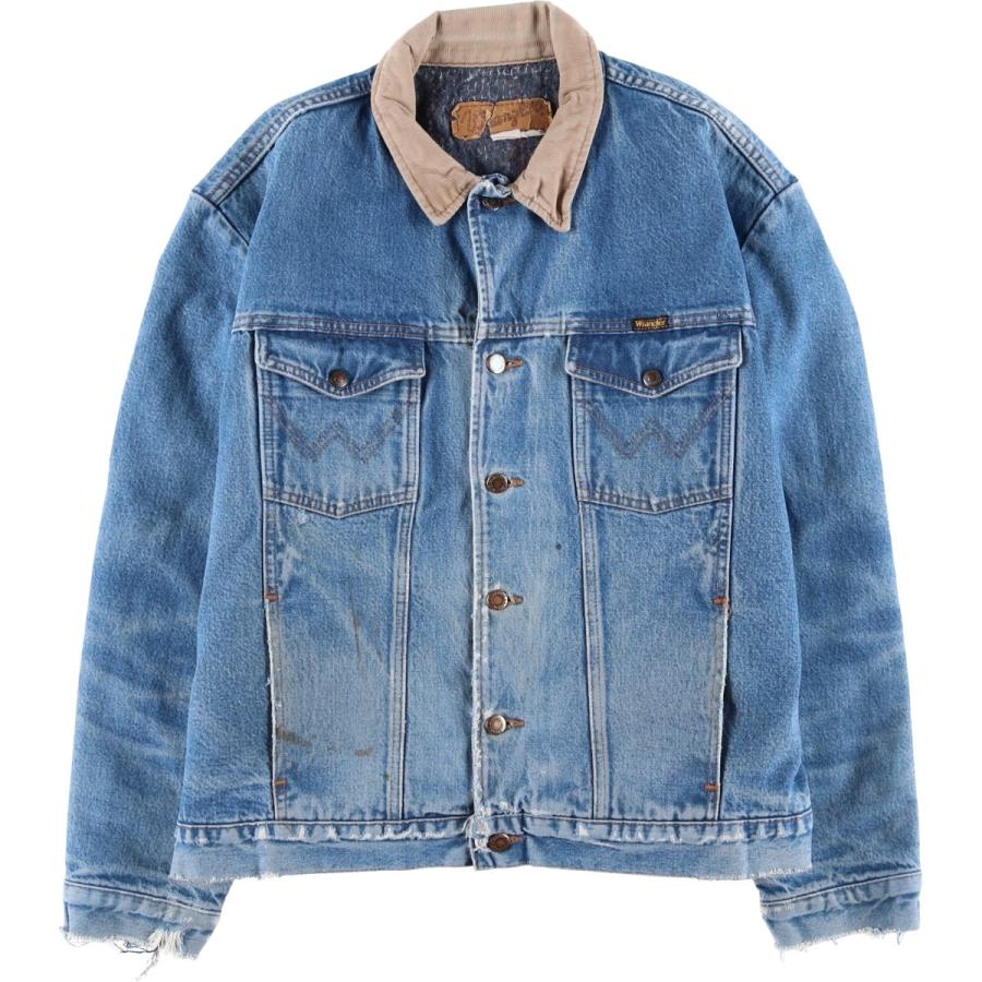 90s ラングラー　セルビッチデニムジャケット Wrangler Wrangler（ラングラー） 古着 90年代 デニムジャケット Gジャン USA製