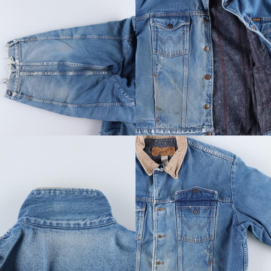 90s ラングラー　セルビッチデニムジャケット Wrangler Wrangler（ラングラー） 古着 ~90年代 デニムジャケット メンズL相当