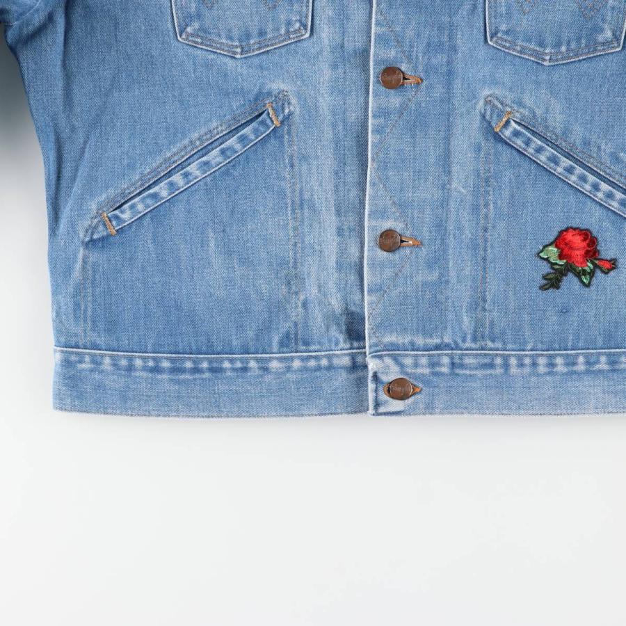 古着 80年代 ラングラー Wrangler NO-FAULT DENIMS 花柄 デニムジャケット メンズM相当 ヴィンテージ/eaa611163 Wrangler（ラングラー） 古着 80年代 Wrangler NO-FAULT DENIMS 花柄