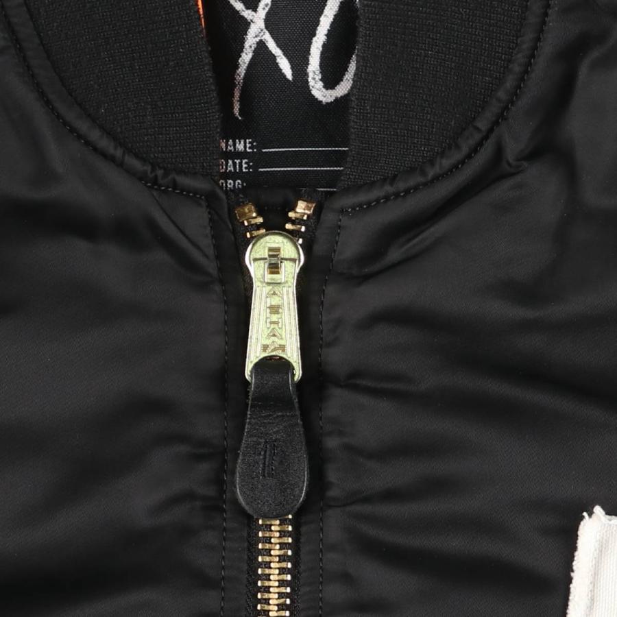 古着 民間品 アルファ ALPHA MA-1タイプ THE WEEKEND XO バック