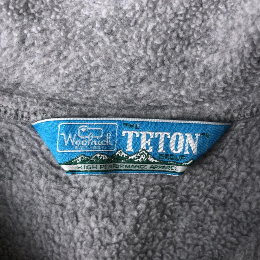古着 80年代 ウールリッチ WOOLRICH TETON ハーフジップ フリースプルオーバー USA製 メンズM相当 ヴィンテージ/eaa611185 WOOLRICH（ウールリッチ） 古着 80年代 WOOLRICH TETON ハーフジップ